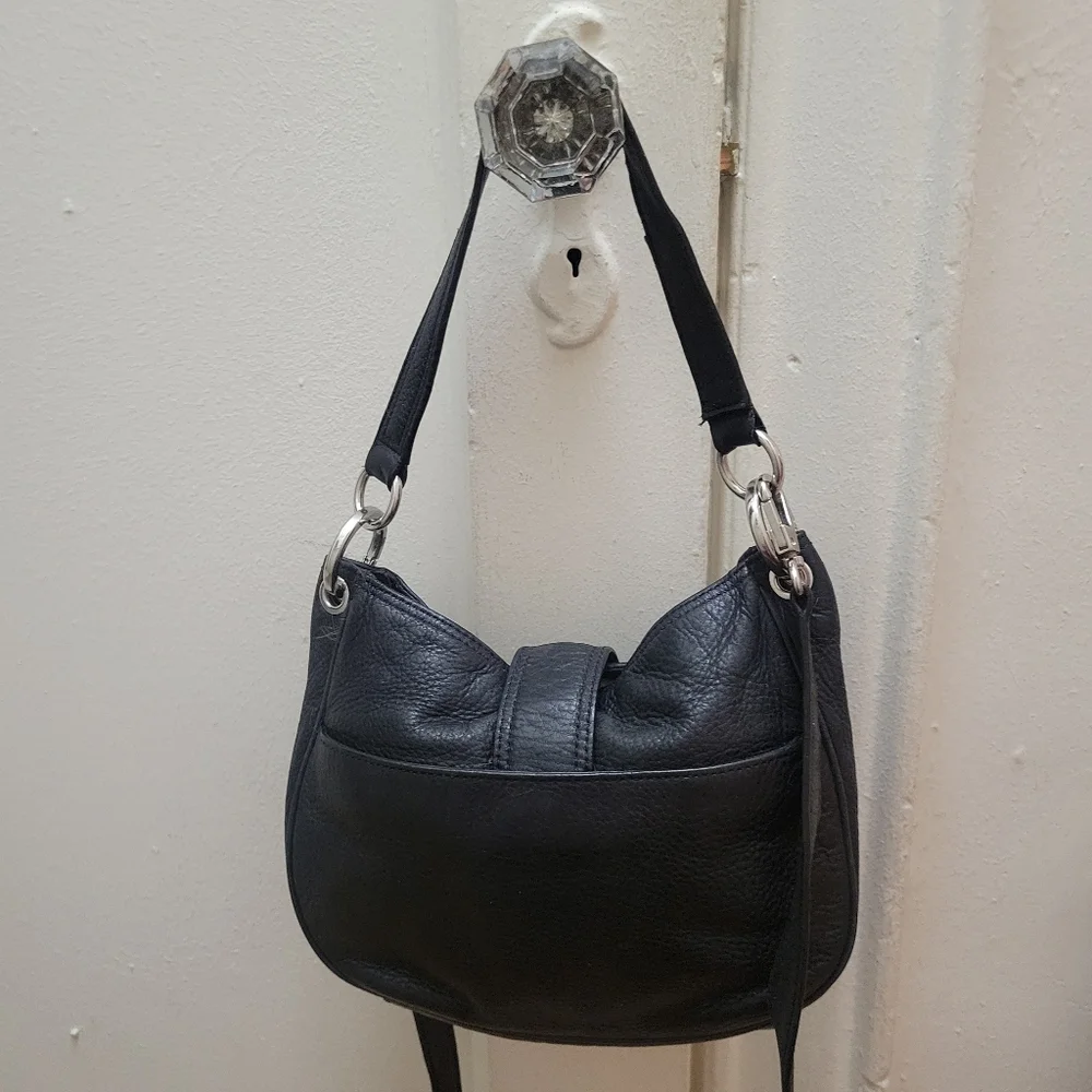 Y2K Vintage Michael Kors Hobo Bag with D-Ring Clasp. Timeless Classic Minimalist